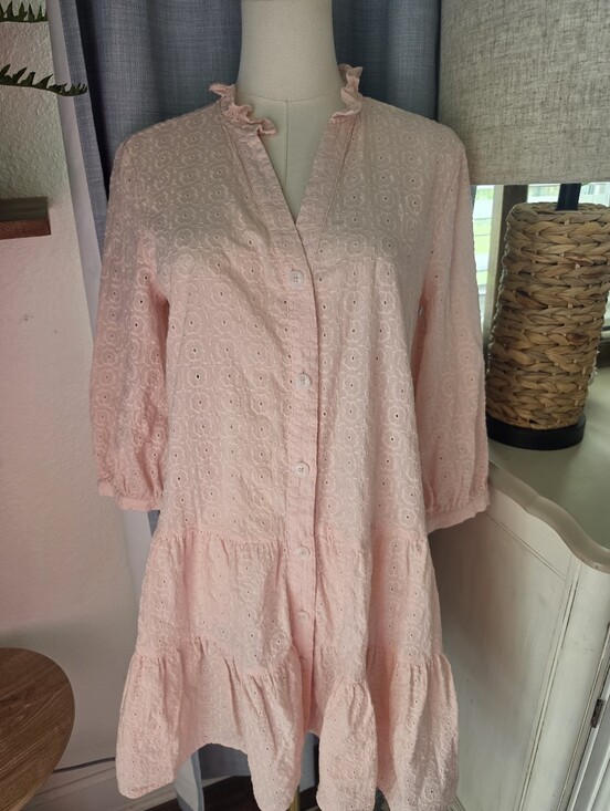 Tommy Hilfiger Dresses & Skirts - Tommy Hilfiger Pink Eyelet Dress